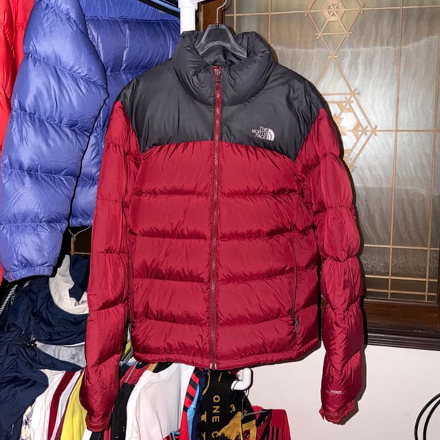노스페이스 700 구형 눕시 구스 다운 자켓 검빨