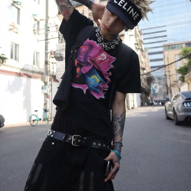 CELINE 로고 바이저 캡