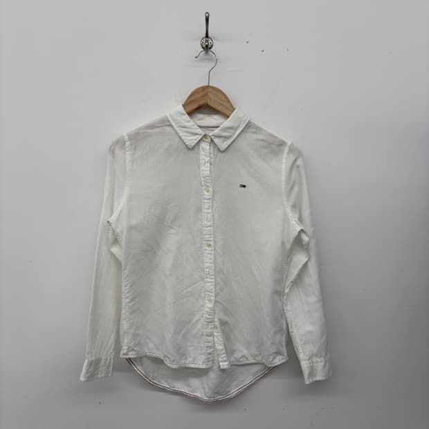 타미힐피거 화이트 긴팔 셔츠 남s