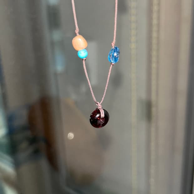 Chestnut Donut Necklace