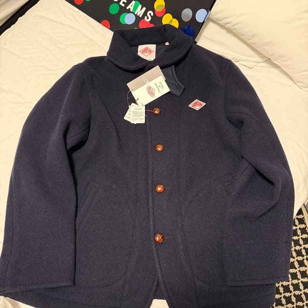 단톤 / 울 파일 라운드카라 코트  44 사이즈