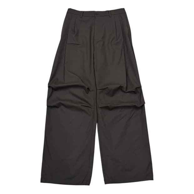 인스펙터 울 파라슈트 스트링 팬츠 바지 브라운 34