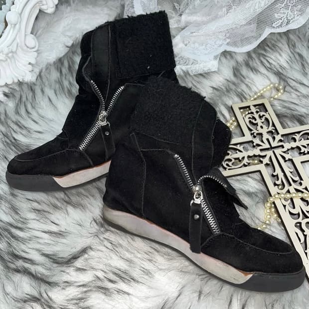 빈티지 웨지 힐인부츠