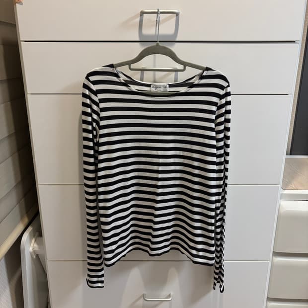 아네스베 agnès b 스트라이프 긴팔 티셔츠