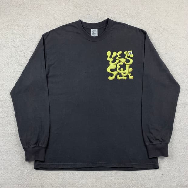 예스아이씨 빅로고 롱슬리브 티셔츠 머드 