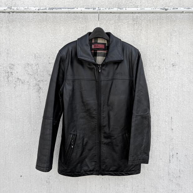 95)리바이스 레드탭 카우레더 싱글 자켓