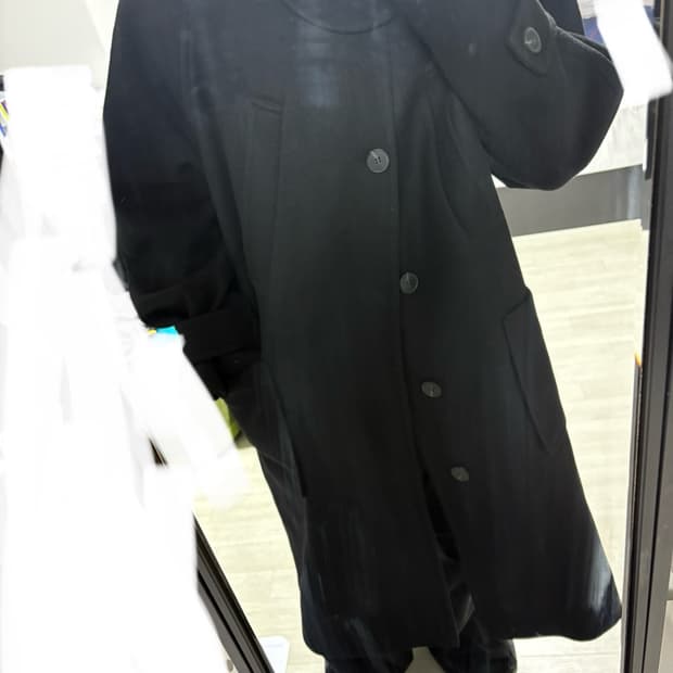 언더마이카 리전.02 발마칸 오버사이즈 울 코트 블랙(0size)