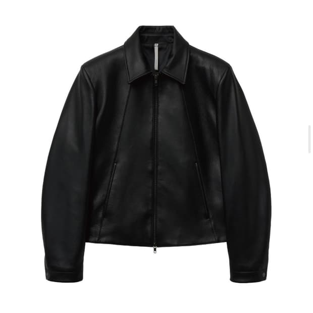 노이어 고트 슈렁큰 레더 자켓 (블랙)
