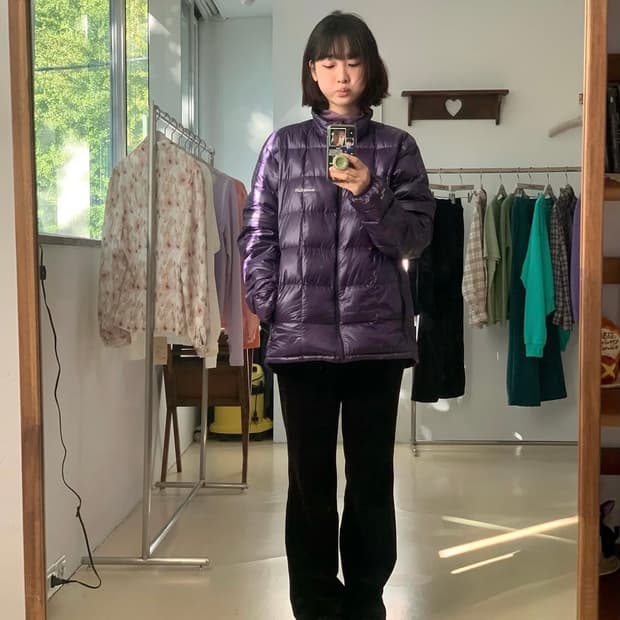 몽벨 슈페리어 컨퍼터블 다운패딩 S (쉬이즈큐트 현아님 패딩)