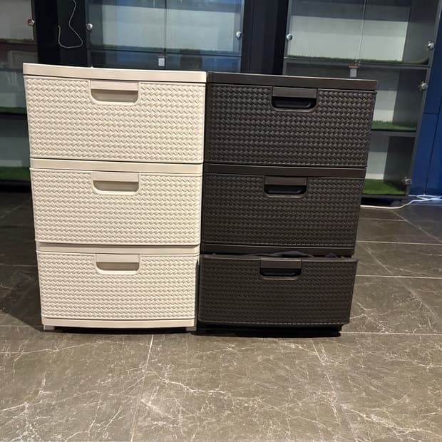 [중고] 3단서랍장2개 + 1단서랍장 급처