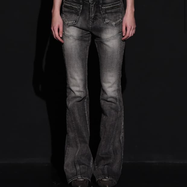 보헤미안서울 FRONT POCKET BOOTS CUT DENIM PANT
