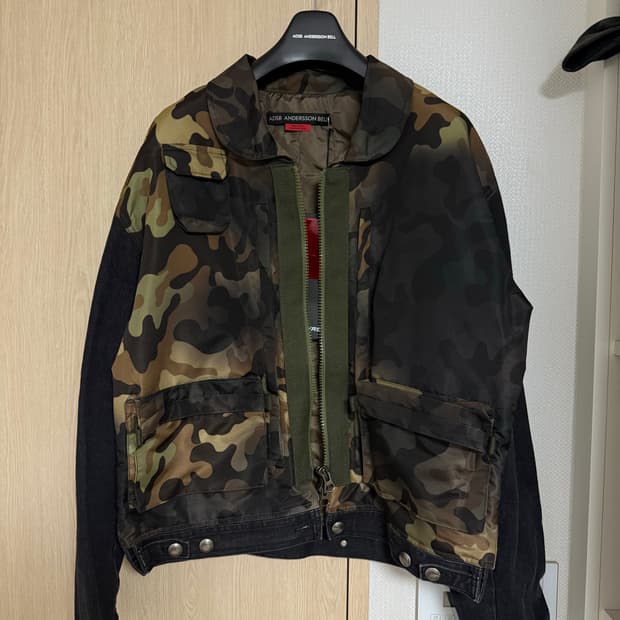 앤더슨벨 카모플라주 집업 데님자켓 XL