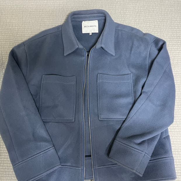 에이카화이트 울 블루종 자켓 3