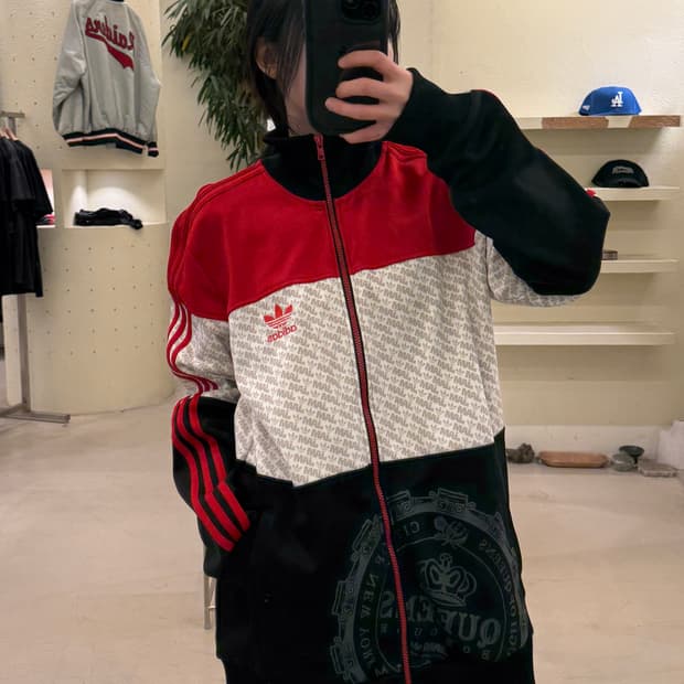 90s 아디다스 퀸스 빅로고 트랙탑 져지  U42