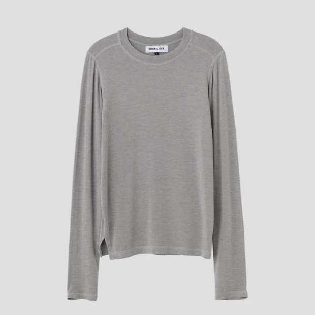 [S] 제너럴아이디어 소프트 베이직 롱 슬리브 티