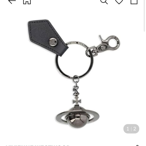 비비안웨스트우드 3D ORB 건메탈 키링
