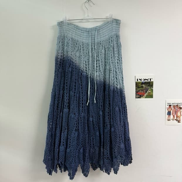 Japan crochet banding skirt 크로셰 스커트