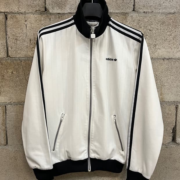 아디다스 베켄바우어 화이트 트랙 탑 져지