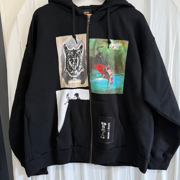 퍼킹어썸 리워크 후드 집업 XL