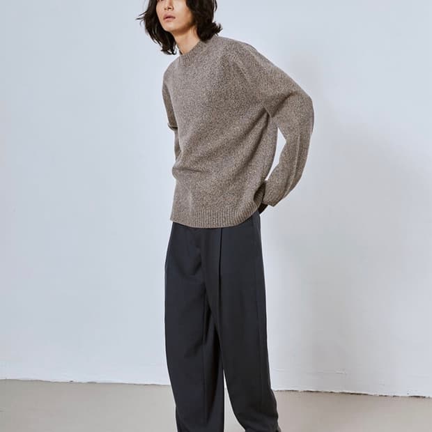 [새상품] 1) 밈더워드로브 멀티 컬러 오버사이즈 니트 멀티 베이지