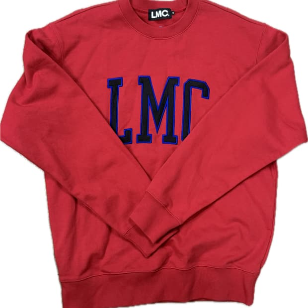 LMC 레드 맨투맨 스웻 셔츠 M