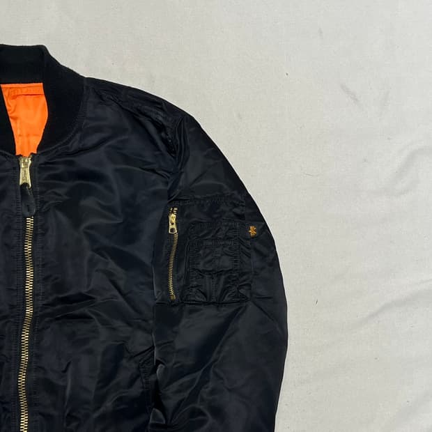 M 알파 인더스트리 리버시블 ma-1 항공 자켓