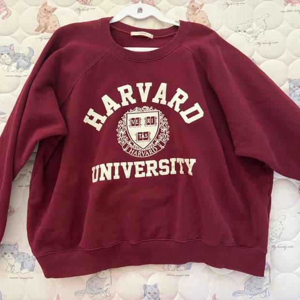 버건디 맨투맨 빈티지