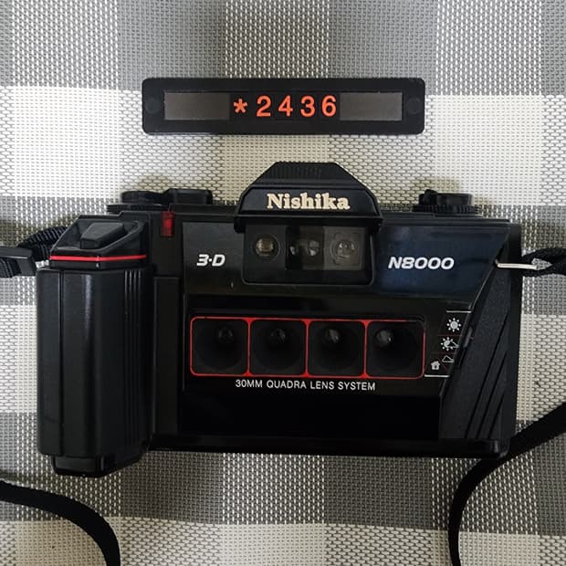 니시카 N 8000 3D 4연사 필름카메라