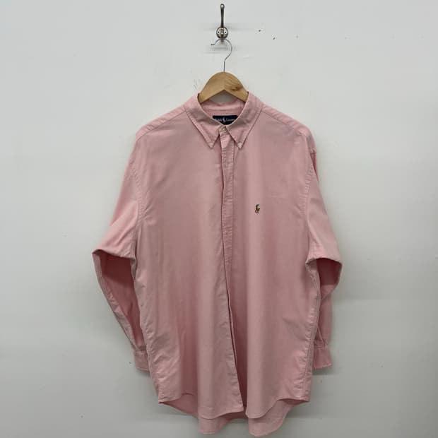 폴로 랄프로렌 빈티지 스몰 포니로고 셔츠 핑크 남성3XL