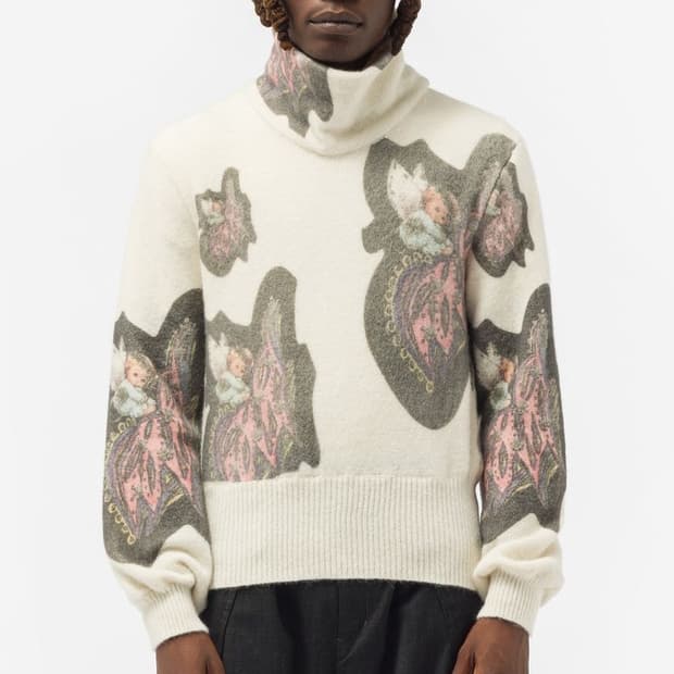 키코 코스타디노브 안젤로스 자카드 니트