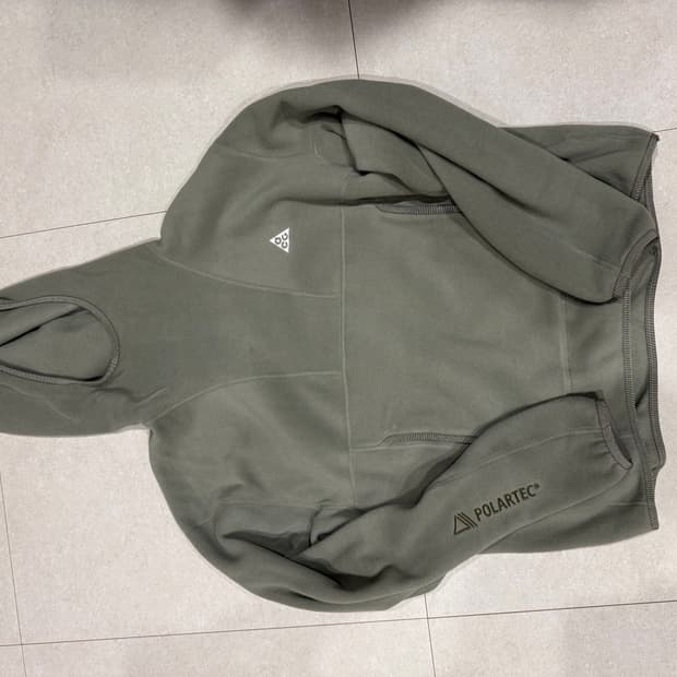 나이키 ACG 폴라텍 울프 트리 풀오버 후드 XL