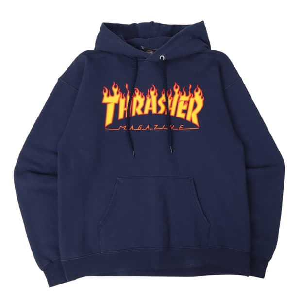 Thrasher 트레셔 매거진 네이비 후드티
