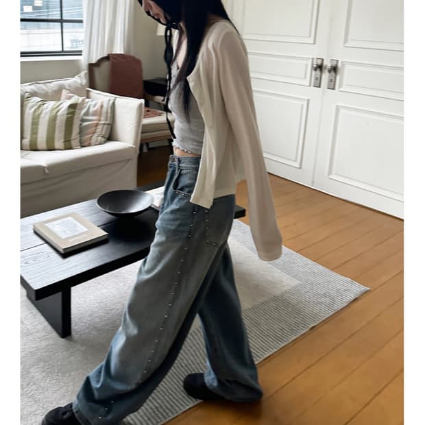 원가 4.9 프롬뮤즈 스터드 데님