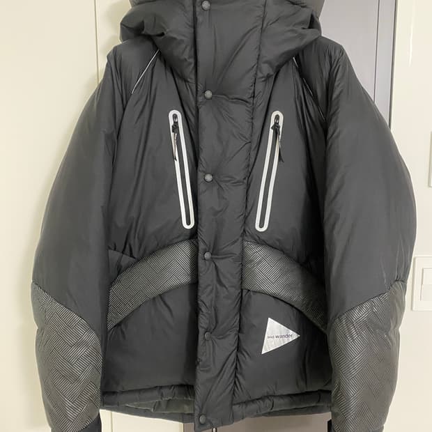 앤드원더 립스탑 로프텍 패딩 자켓 L/XL