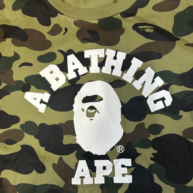 베이프 117 ABC 카모 컬리지 롱슬리브