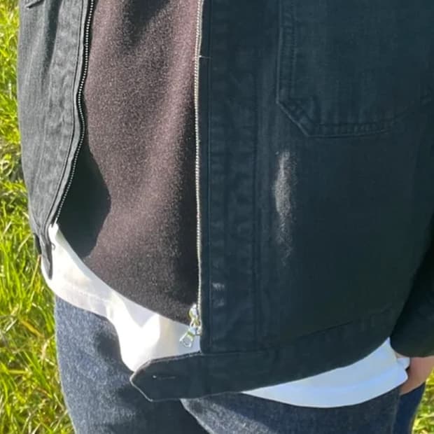 포터리 원워시드 데님팬츠 블루