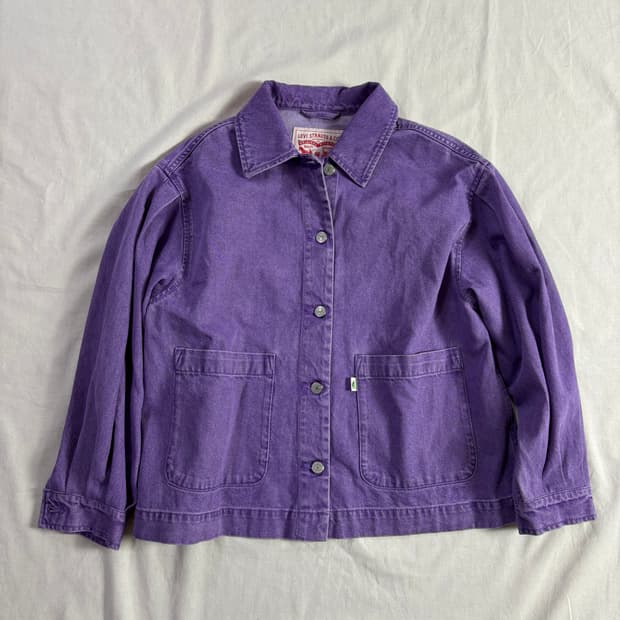Levis 리바이스 퍼플 데님 자켓 S