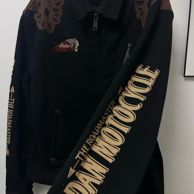 Indian Motocycle 스웨이드 자켓