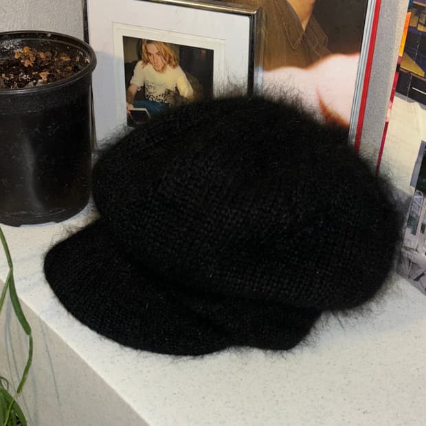빈티지 앙고라 니트캡