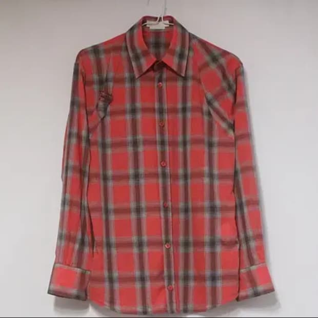 알렉산더맥퀸 핑크 체크 셔츠