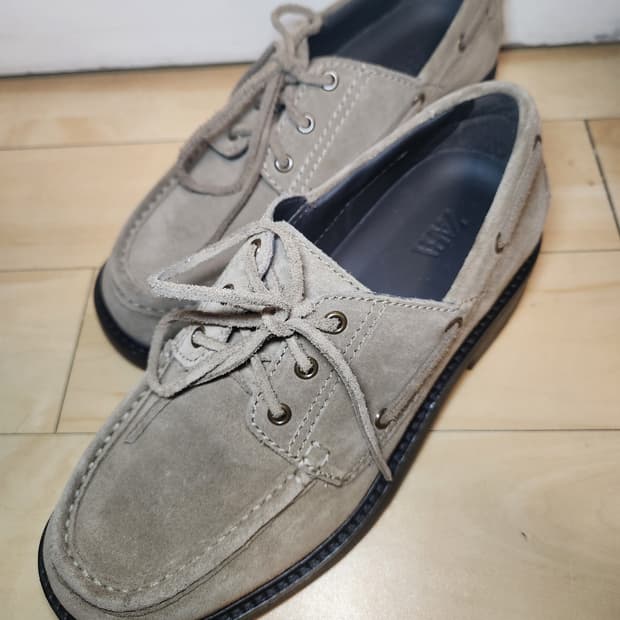 (260)자라 스웨이드 가죽 데크 슈즈