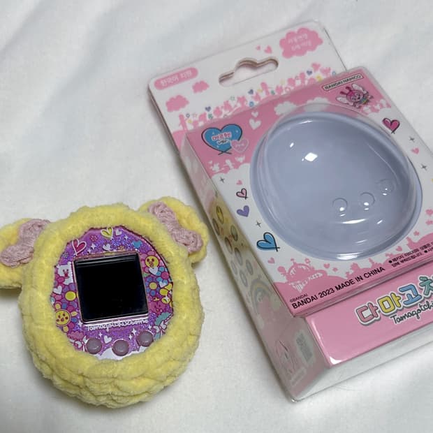 다마고치 썸메르헨 개봉 풀박스 + 뜨개 케이스