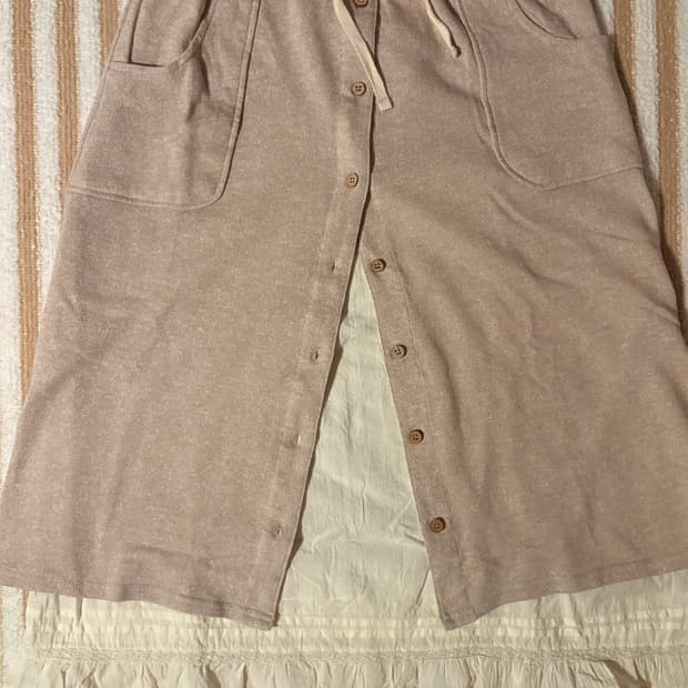 일본 빈티지 바선생 치마 모리걸 면치마