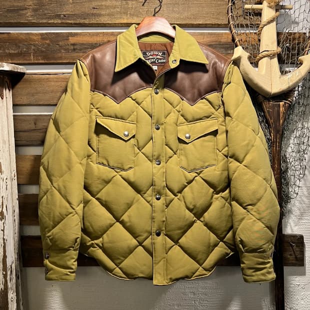 [M]슈가케인 요크 퀼팅 다운 패딩