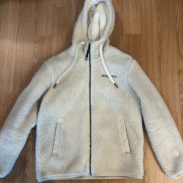 디스커버리 익스페디션 후드 후리스 아이보리