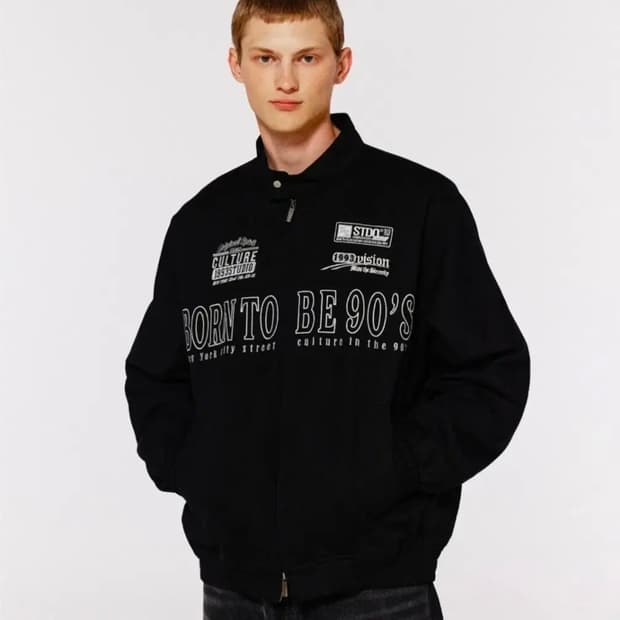 1993스튜디오 빈티지 코튼 트윌 바이커자켓 M size