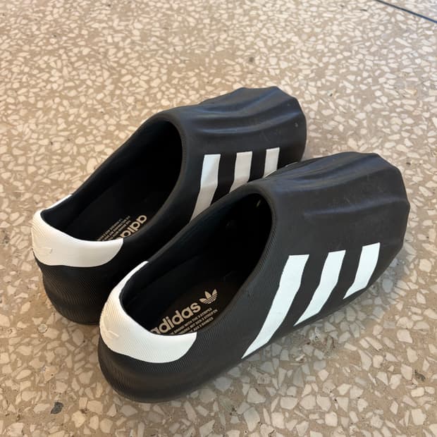 Adidas AdiFOM Black White Slip-On Shoes