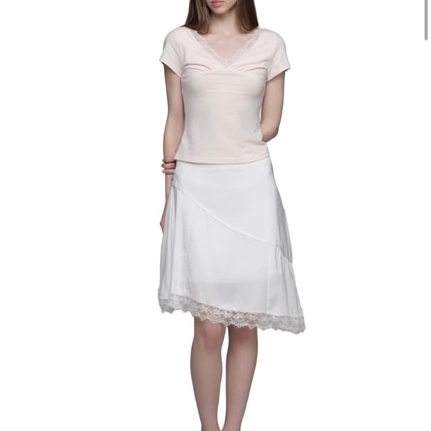 클리시어 Rose tea lace v top, Pink