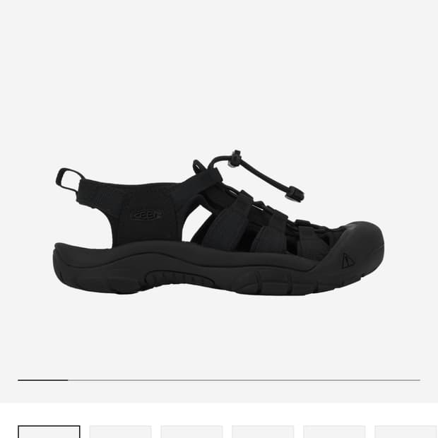 keen 뉴포트 H2 트리플 블랙 (우먼) 230