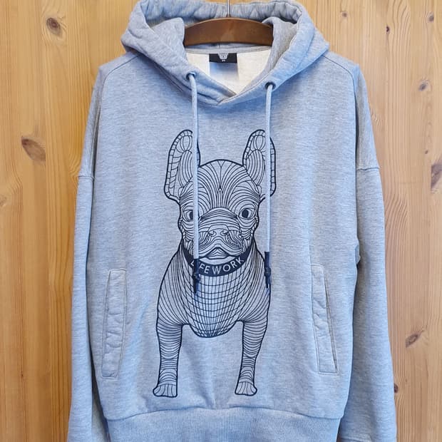 55/66.라이프워크 빅로고 후드티